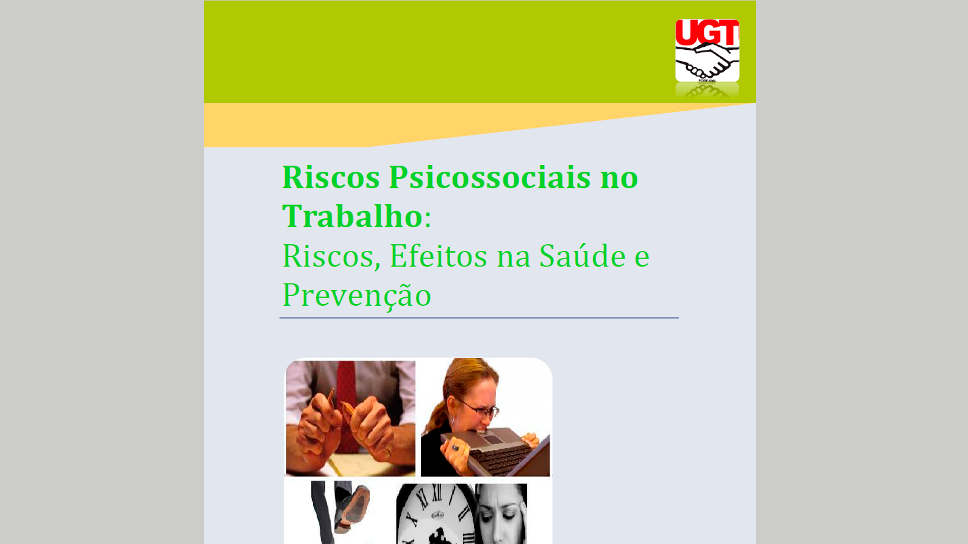 UGT - Segurança e Saúde no Trabalho